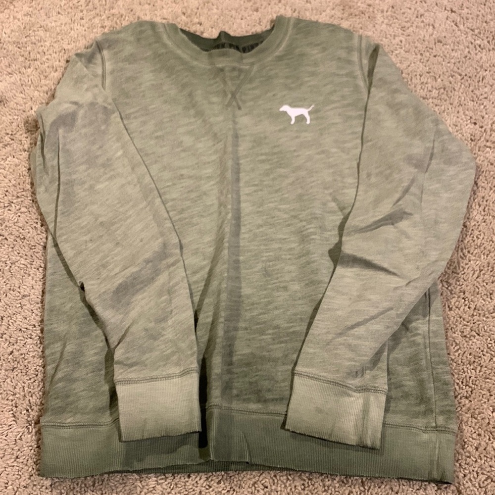 Victoria’s Secret Pink faded green sweater